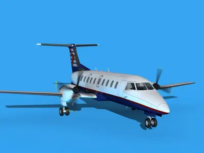 Embraer EMB120 Canadian Partner 3D model