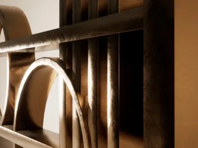 Bronze Wall Decoration 05 Free low-poly 3D model