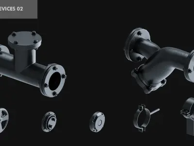 Subdiv Pipes volume 01 3D model