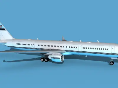Boeing C-32B Unmarked SOG V00 3D model