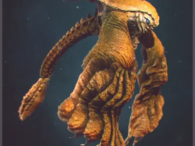 Sea Creature - Highpoly 3D model