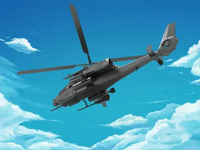Bell AH-1 Cobra 3D model