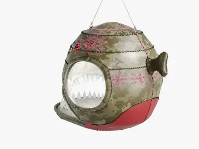 Collection of hanging chairs Sea Monsters Low-poly 3D model