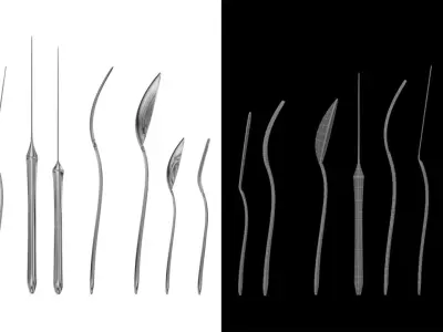 Classic Cutlery 12 Pieces COLLECTION 3D model