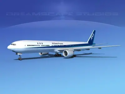 Boeing 777-300 ANA 3D model