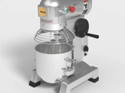 COMMERCIAL FOOD MIXER Low-poly 3D model