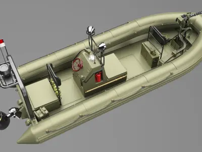 Lifesaving Boat 3D model