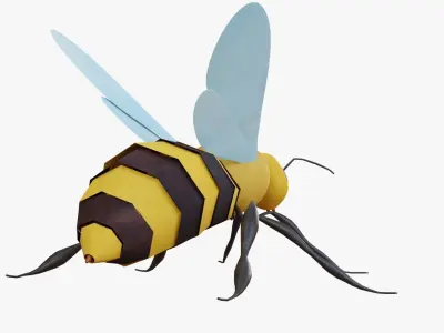 Bee Cartoon 3D model
