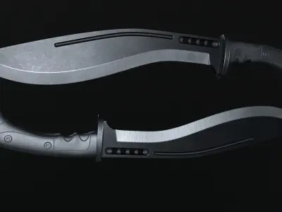 Knife-Kurki Low-poly 3D model