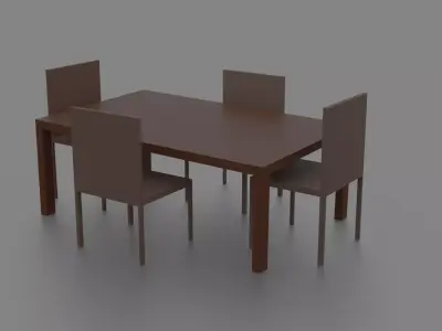 tabel Free low-poly 3D model