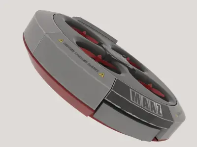 QUADCOPTER drone with four propellers 3D model