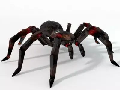 Tarantula spider Low-poly 3D model
