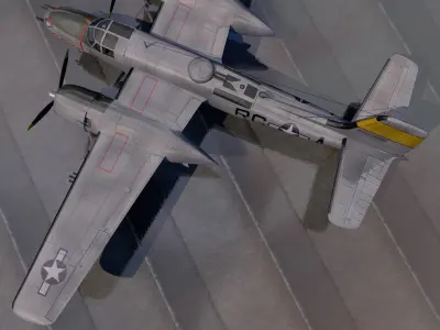 Douglas A-26B Invader 3D model