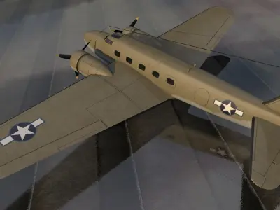 Boeing 247 - Boeing C-73 3D model