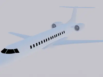 Embraer ERJ-145 3D model