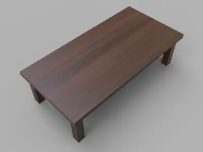 Coffee Table 04 - Living Room Free low-poly 3D model