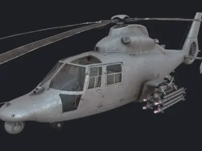 Harbin Z-9 Low-poly 3D model