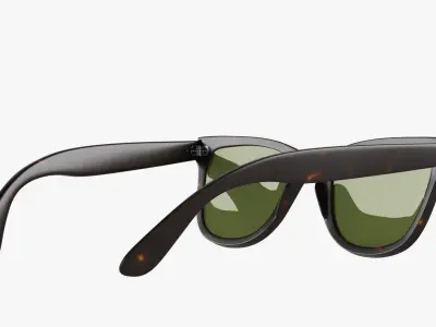 Hipster Sunglasses 3D model