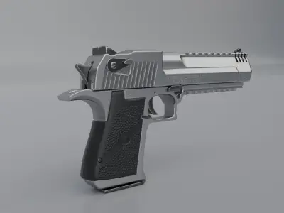 Pistol - Desert Eagle Low-poly 3D model
