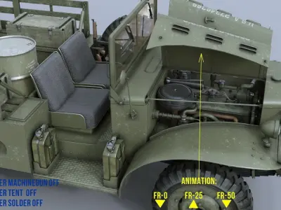 Dodge WC-51 3D model