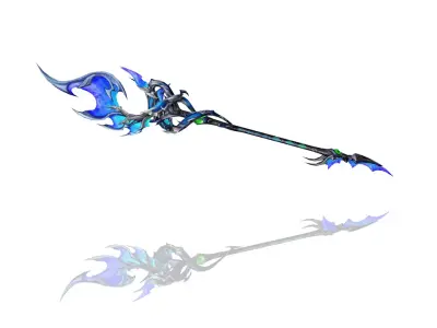 Mystic Scepter Low-poly 3D model