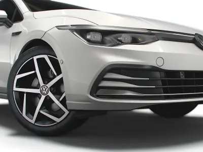 VW Golf Style 2021 3D model