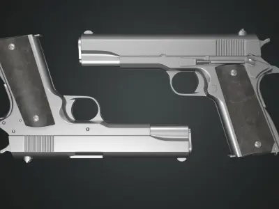 Pistol M1911 a1 3d Model 3D model