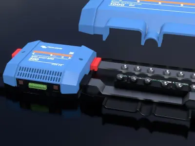 Victron Energy Lynx Smart BMS and Lynx Distributor Low-poly 3D model