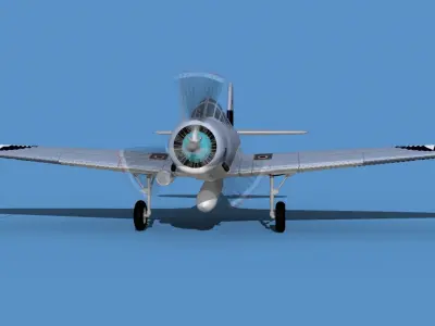 Douglas TBD-1 Devestator V12 3D model