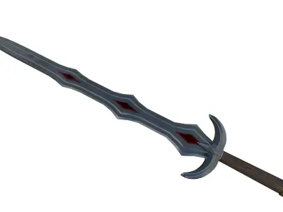 Greatsword sword Low-poly 3D model