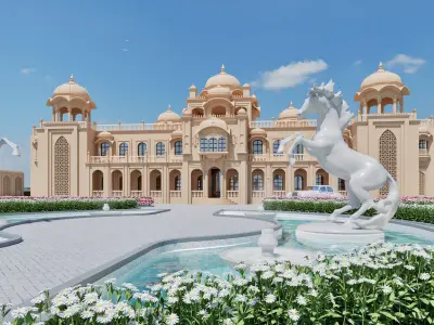 indian architecture 3D model