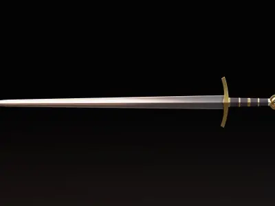 Medieval Sword Pack Low-poly 3D model