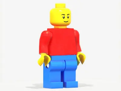 Lego Man PBR rigeed Low-poly 3D model