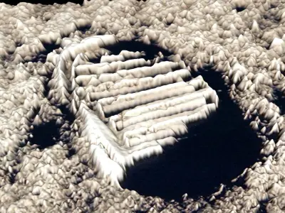 Astronauts First Footprint On The Moon 3D model