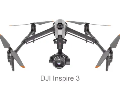 DJI Inspire 3 Drone 3D model