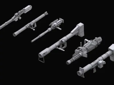 Gundam Zeon Heavy Weapons 3D model