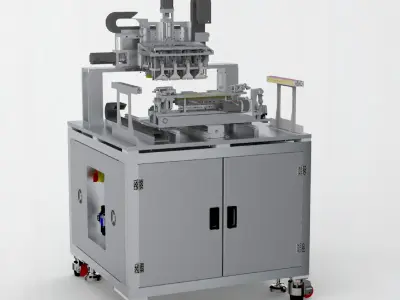 Heat the disassembly machine 3D model