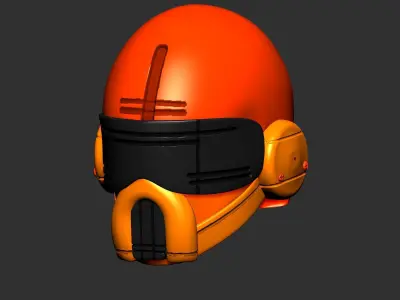 helmet high poly sculpt 3d printable  3D model