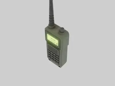 Handheld Radio - military Free 3D model