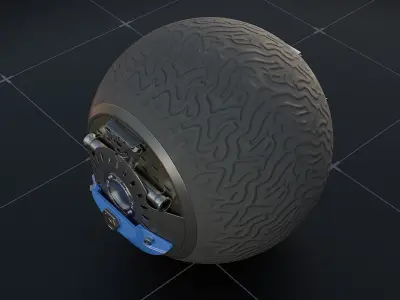 RT-G spherical robot 3D model