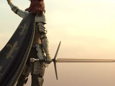 Greatsword Spike Guard for G8F 3D model