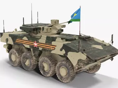 VPK-7829 Bumerang Regular Dirt Logo Low-poly 3D model