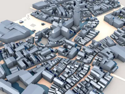 Cathedral of Our Lady Antwerp Belgium 3D model