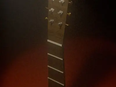 half guitar to furniture Free 3D model
