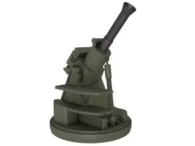 RMS6L 120 Mortar System 3D model