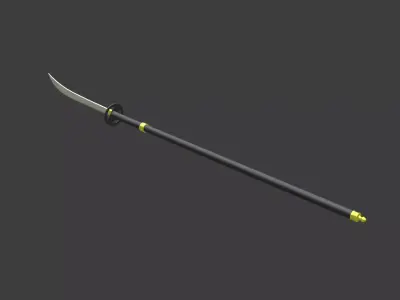 naginata 3D model purchase