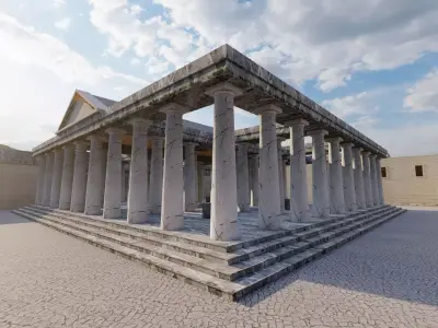 Parthenon-Historical Greek Temple 3D model