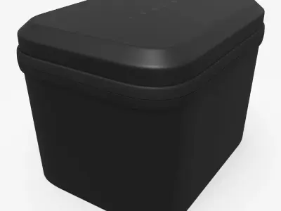 Tesla Tire Repair Kit Storage Case Black 3D model