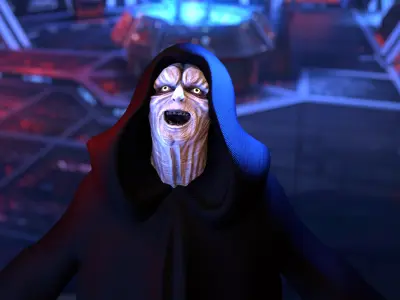 DARTH SIDIOUS Low-poly 3D model