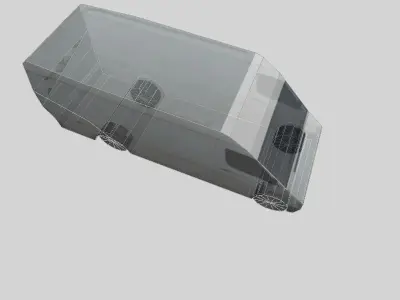 low poly van mercedes sprinter Free low-poly 3D model